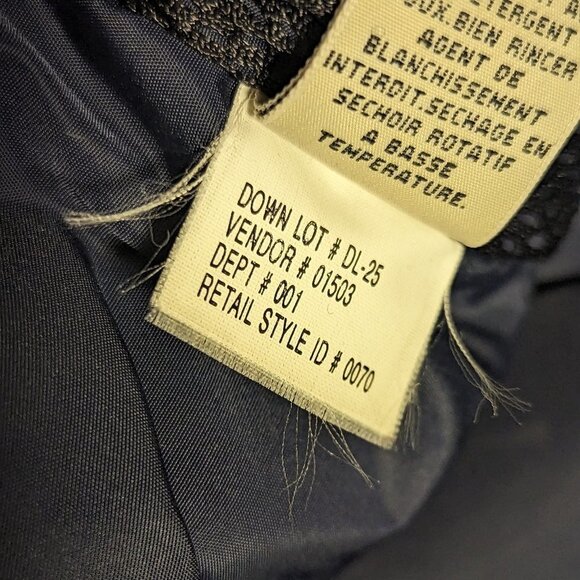 Vintage Eddie Bauer Jacket Goose Down Coat Water Resistant Green Red Blue - Picture 10 of 12